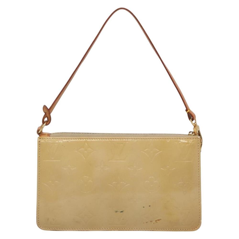 LOUIS VUITTON Monogram Vernis Lexington Pouch Beige M91010 LV Auth 136715 - Picture 13 of 16